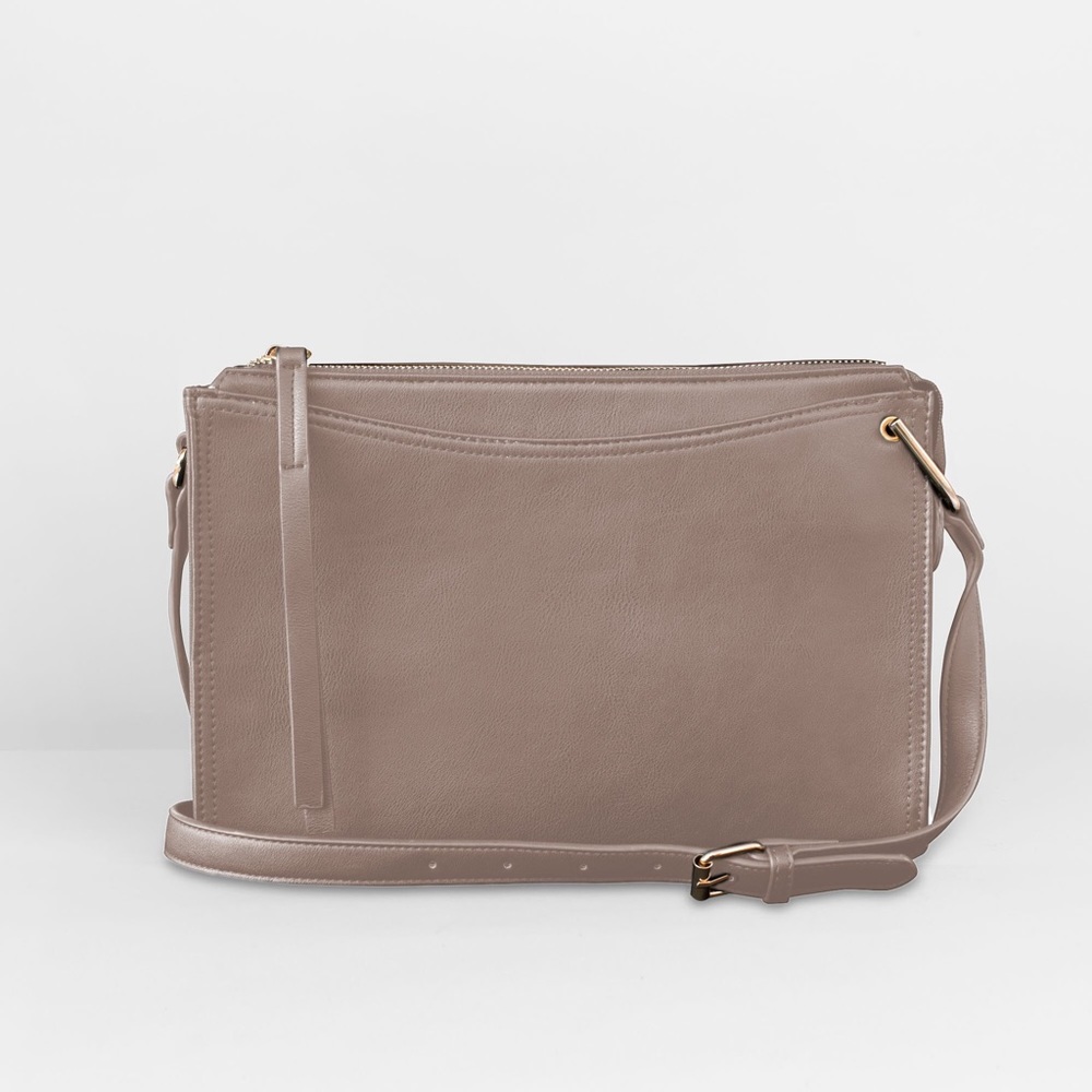URBAN ORIGINALS MELODY TAUPE CROSSBODY BAG TAUPE